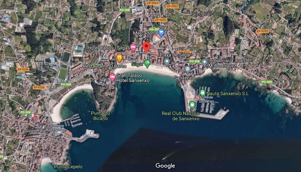Desconectaengalicia Castelao, 50M Playa Silgar Apartment Санксенсо Екстериор снимка