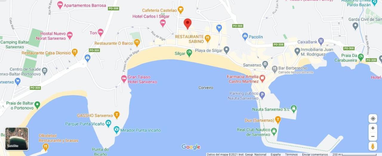 Desconectaengalicia Castelao, 50M Playa Silgar Apartment Санксенсо Екстериор снимка